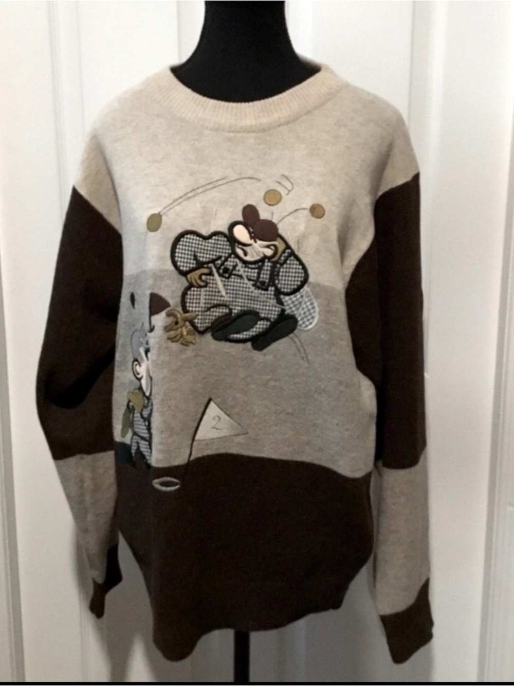 Arnold Palmer Golf Vintage 1990’s RARE NWOT Wool Grampacore Eclectic Sweater